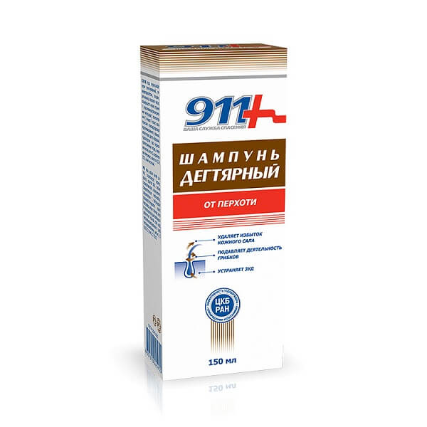 911-шампунь дегтярный (п/перхоти 150мл) от Аптека Диалог