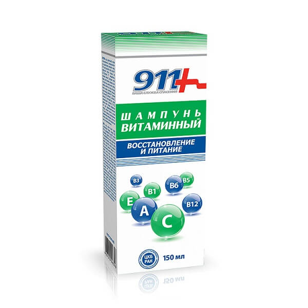 911-Витаминный шампунь д/восст/питания волос (фл. 150мл) от Аптека Диалог
