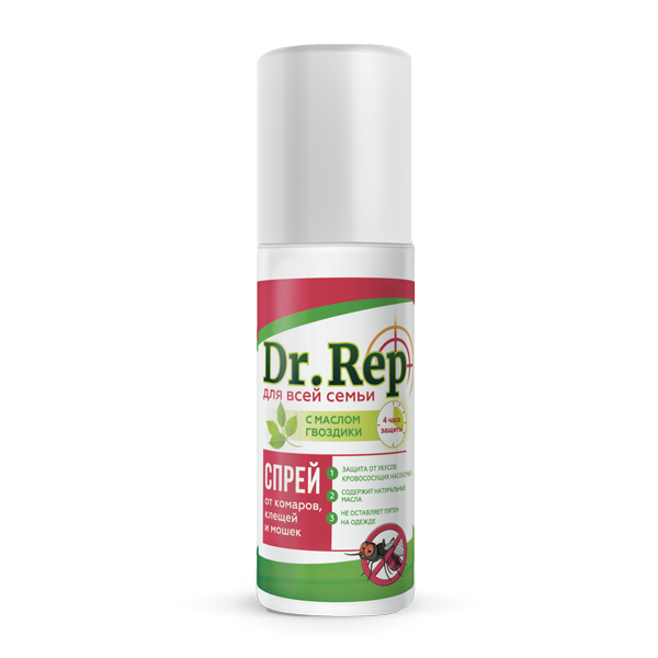 Доктор Реп (Dr.Rep) (спрей (лосьон) от комаров и мошек 100мл) от Аптека Диалог