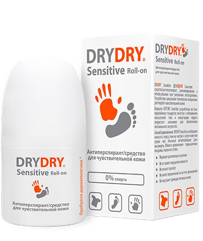 Купить Драй Драй Sensitive (д/чувствит. кожи от обильн. потооделения 50мл), Lexima, Швеция