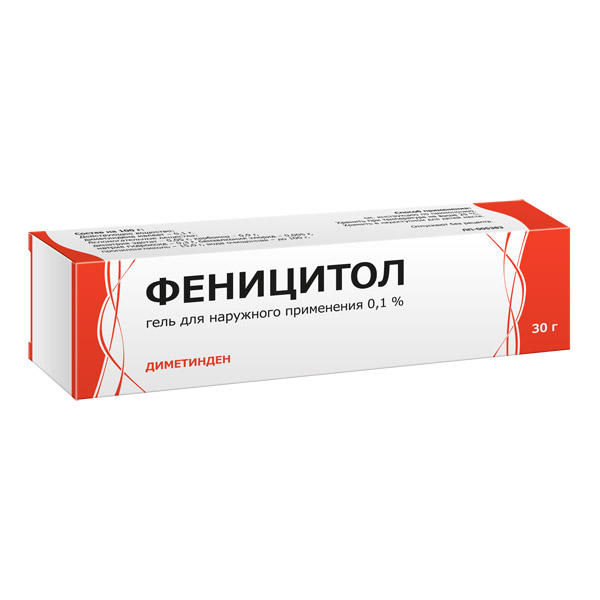 Купить Феницитол гель для наружного применения 0, 1% 30г, Тульская ФФ, Россия
