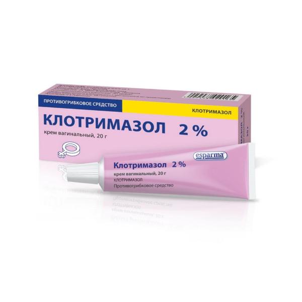 Клотримазол (крем ваг. 2% 20г) клотримазол акрихин таб ваг 100мг 6