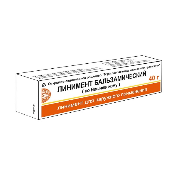 Линимент по Вишневскому (туба 40г) синтомицина линимент 10% 25г