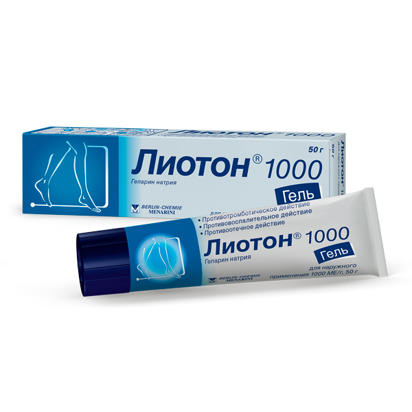 Лиотон 1000 гель туба 50г от Аптека Диалог