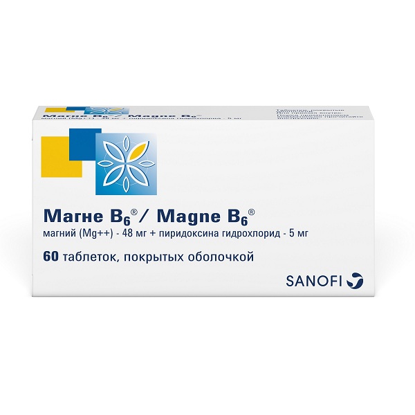 Магне В6 при дефиците магния и витамина B6 таблетки №60 от Аптека Диалог