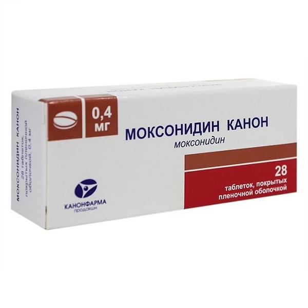 Моксонидин-Канон таблетки 0,4мг №28 моксонидин канон таб п пл об 0 2мг 28