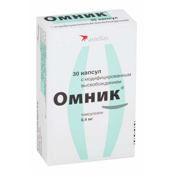 Купить Омник (капс. 0, 4мг №30), Astellas Pharma/ЗиО-Здоровье, Россия