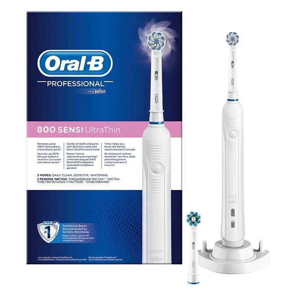 Орал-би электрическая зубная щетка (professional care 800/d16 sensitive clean(тип3757)) от Аптека Диалог