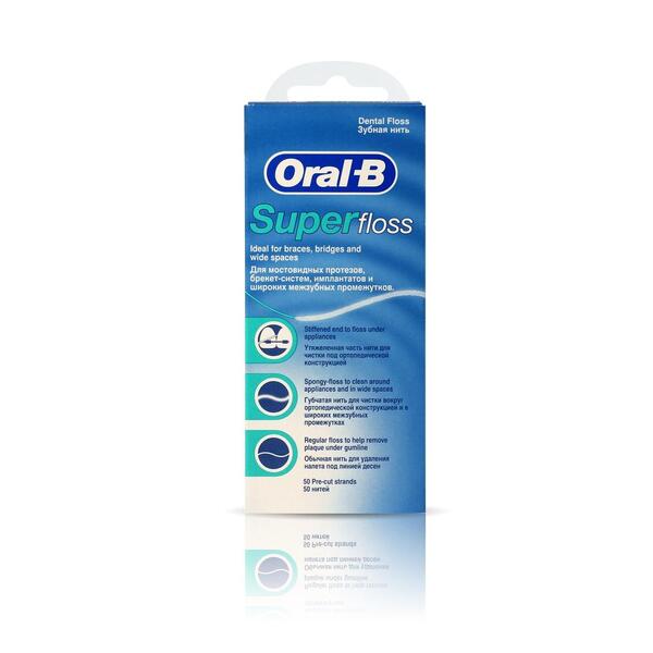 Орал-би зубная нить (Superfloss 50 нитей) от Аптека Диалог