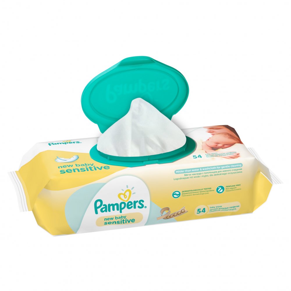Памперс салфетки влажные детские (№54 new baby sensitive) от Аптека Диалог