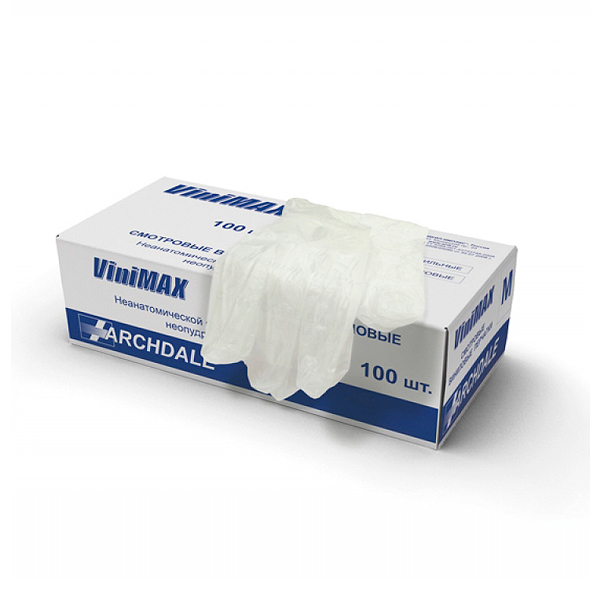 Перчатки ViniMAX виниловые нестерильные S от Аптека Диалог