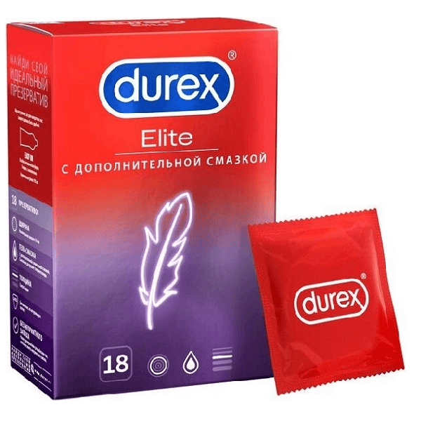 Презервативы Durex (№18 элит (тонкие)) презервативы durex 12 дуал экстаз doodle