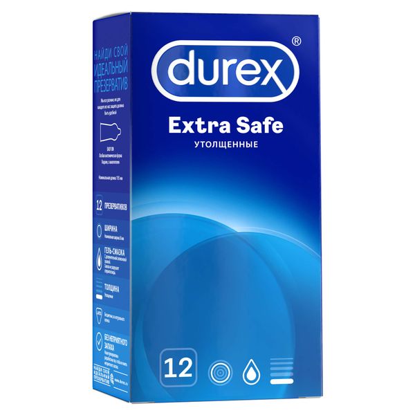 Презервативы ДЮРЕКС (№12 экстра сэйф (плотные)) презервативы дюрекс 12 экстра сэйф плотные