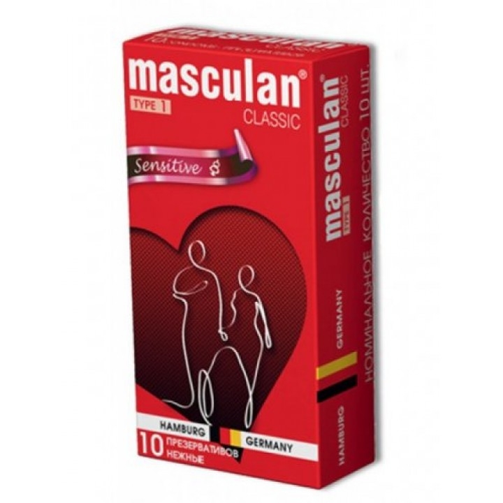 Презервативы Маскулан 1 (classic №10 нежные) презервативы domino classic nice contour 6 шт