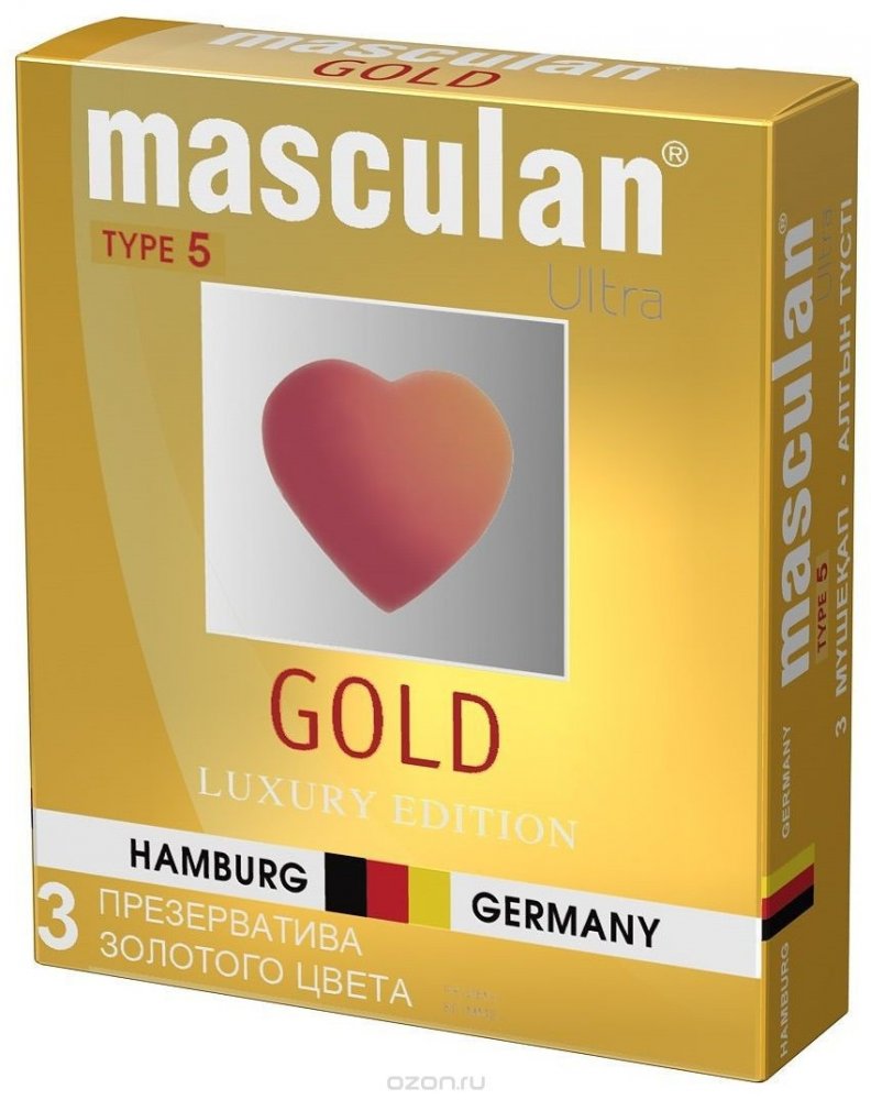 Презервативы Маскулан 5 №3 ультра утонченный латекс золотого цвета презервативы маскулан 2 3 ультра особо тонк обильн смаз