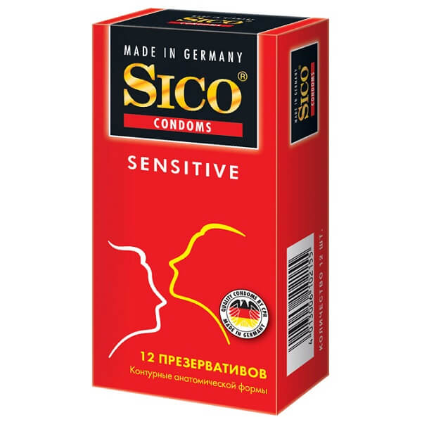 Презервативы SICO (№12 (красные) контурные Sensitive)