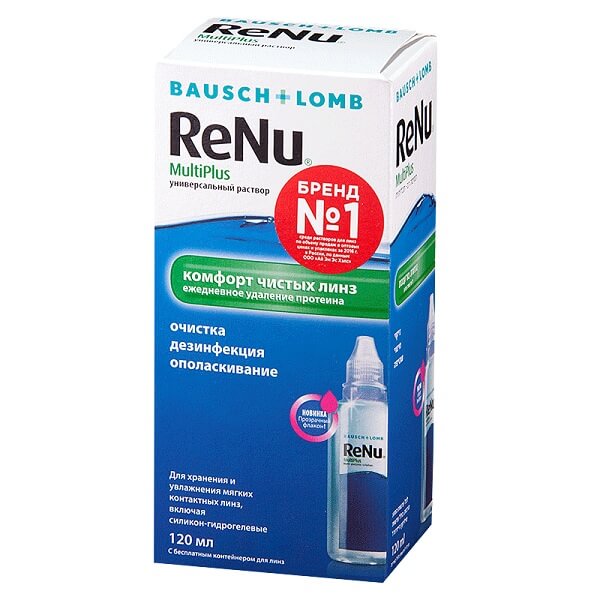 Re-nu MultiPlus раствор для контактных линз 120мл от Аптека Диалог