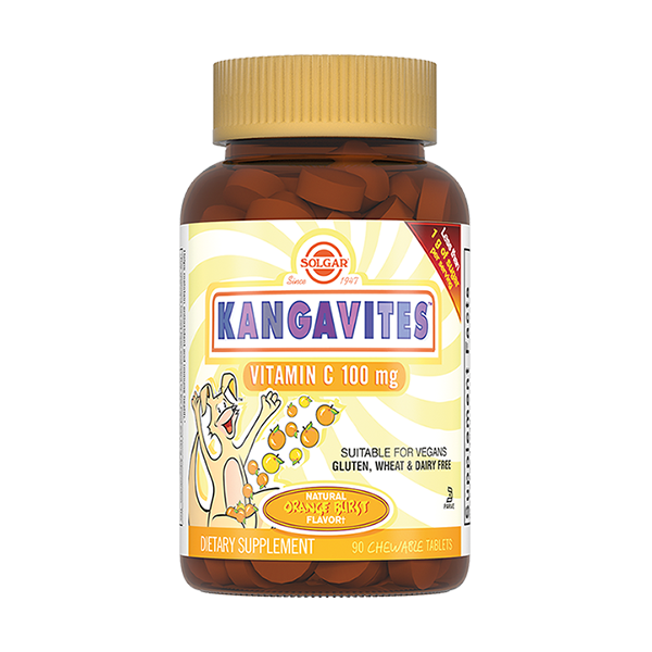 Солгар Кангавитес с витамином С таблетки 100мг №90 Апельсин от Аптека Диалог