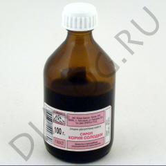 Солодки сироп (фл. 100г) термопсиса сироп с солодкой фл 100г