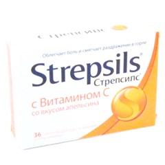 Стрепсилс таблетки для рассасывания №36 (с Вит. С/апельсиновые) стрепсилс таблетки для рассасывания 36 с вит с апельсиновые