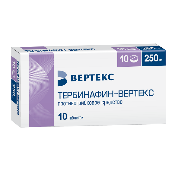 Тербинафин таблетки 250мг №10 от Аптека Диалог