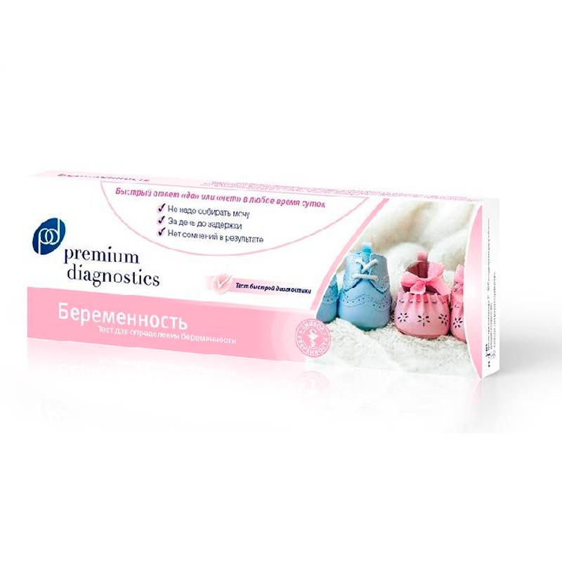 Тест на беременность Premium Diagnostics струйный №1 от Аптека Диалог