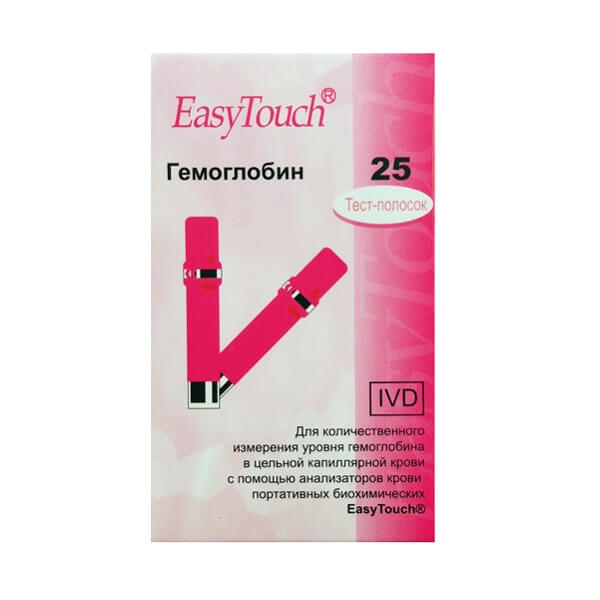 Тест-полоски EASY TOUCH (гемоглобин №25) - 1464.00 ₽