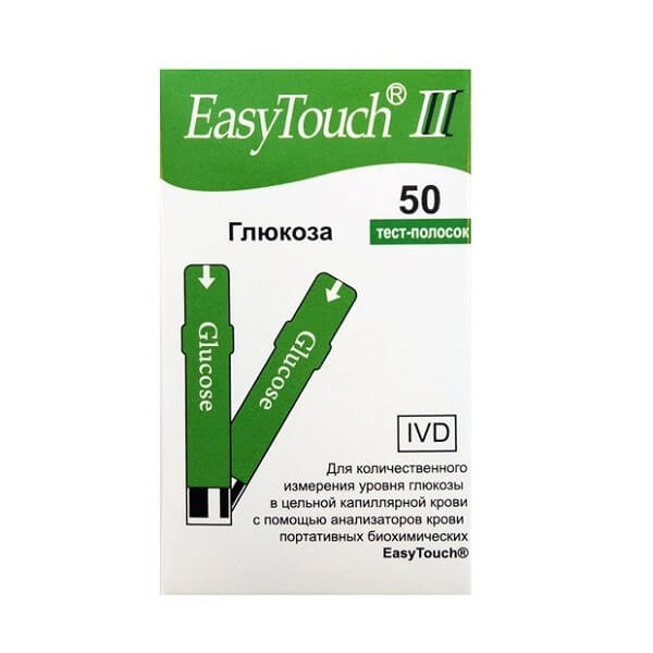 Тест-полоски EASY TOUCH (глюкоза  №50) от Аптека Диалог