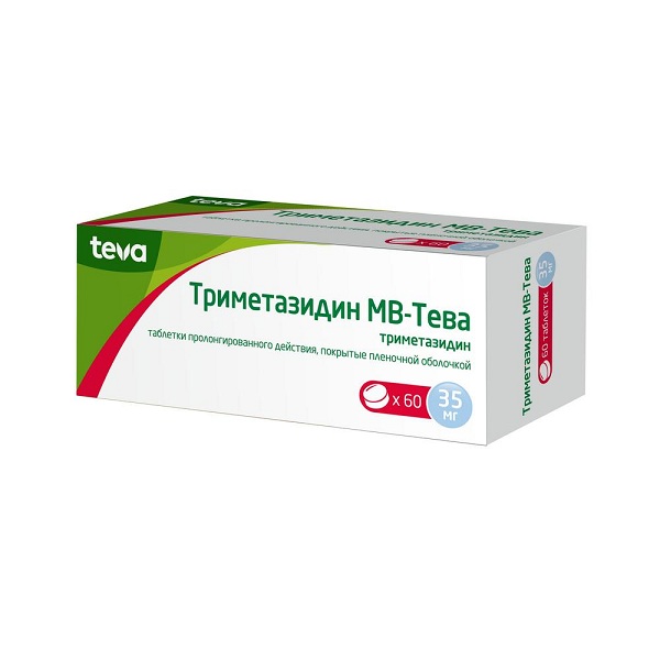 Триметазидин МВ-Тева таблетки 35мг №60