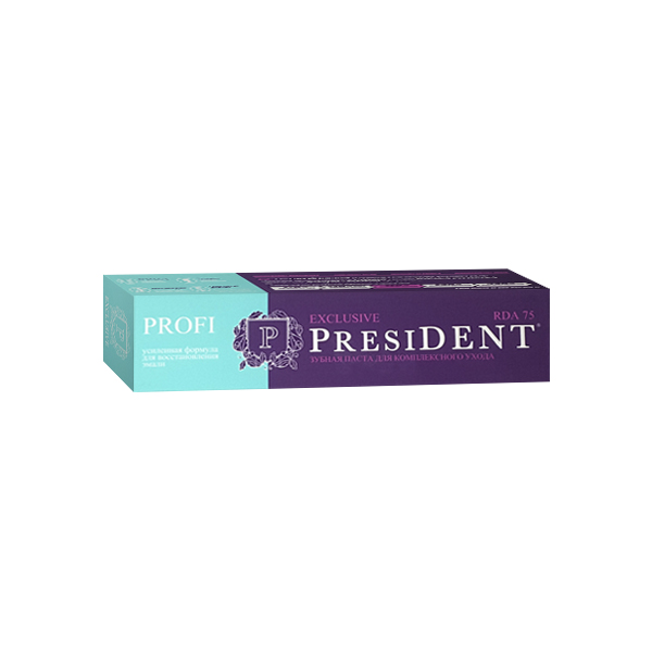 Зубная паста Президент Профи (туба 50мл Эксклюзив (75 RDA))