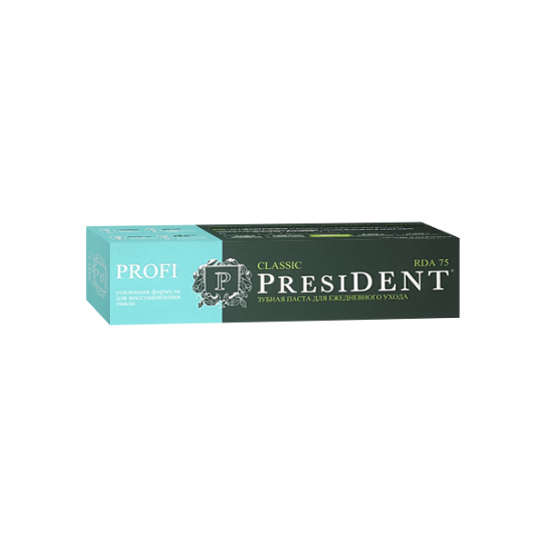 Зубная паста Президент Профи (туба 50мл Классик (75 RDA))