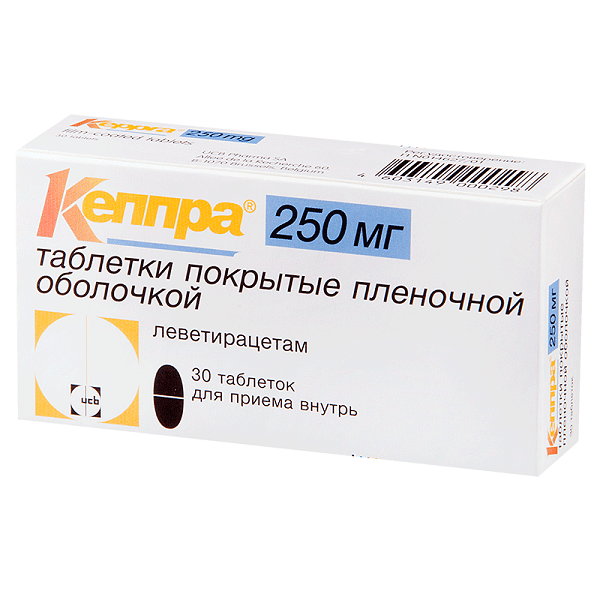 Кеппра таблетки 250мг №30