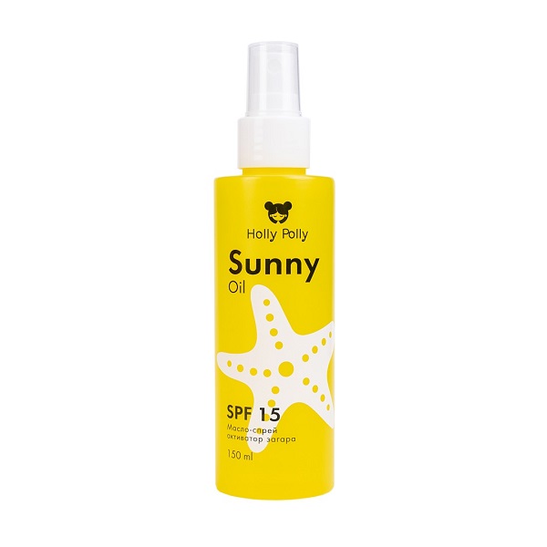 Масло-Спрей активатор загара Holly Polly Sunny SPF 15 150мл