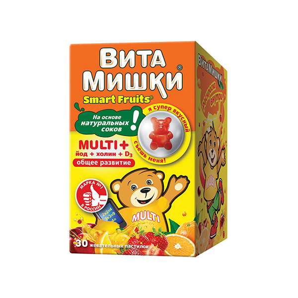 ВитаМишки Мульти+ пастилки жевательные 2,4г №30