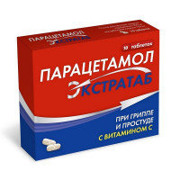 Парацетамол ЭКСТРАТАБ таблетки 500мг+150мг №10