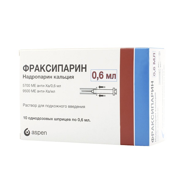 Фраксипарин (шприц 5700МЕ анти-ХА(9,5тысМЕ/мл) 0,6мл №10)