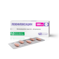 Левофлоксацин (таб.п.пл/об.500мг №10)