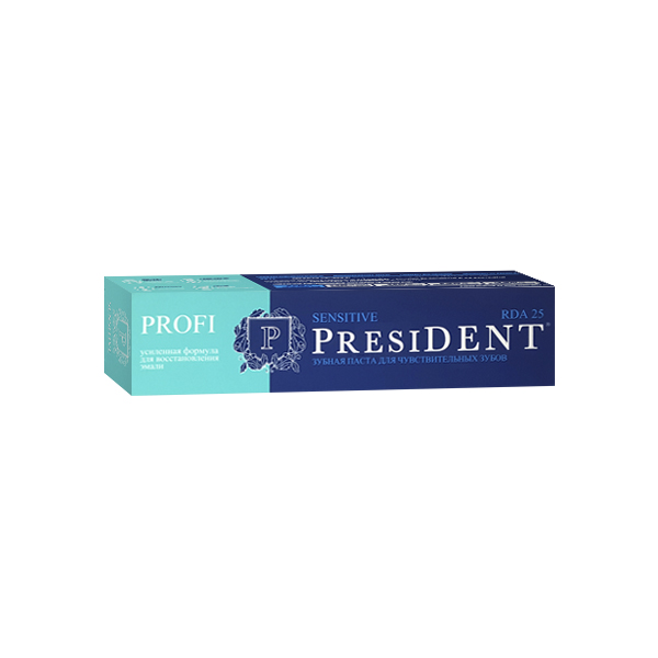 Зубная паста Президент Профи (туба 50мл Сенсетив (25 RDA))