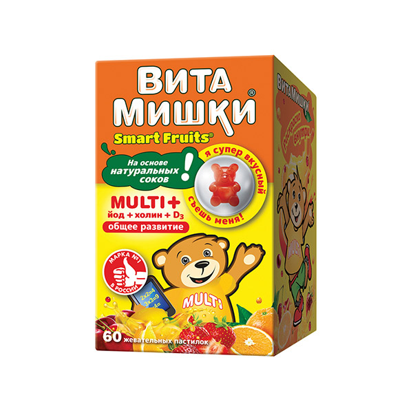 ВитаМишки Мульти+ пастилки жевательные 2,4г №60