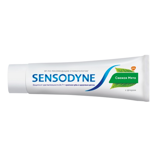 Зубная паста Сенсодин с фтором для чувствительных зубов 50мл