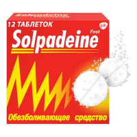 Солпадеин Фаст обезболивающее средство, таблетки растворимые №12