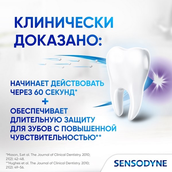 Зубная паста Sensodyne Мгновенный Эффект для чувствительных зубов с фтором 75мл