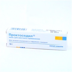 Проктоседил мазь (туба 10г), Aventis Pharma