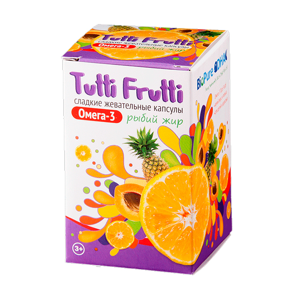 Tutti Frutti Омега-3 жевательные капсулы №45