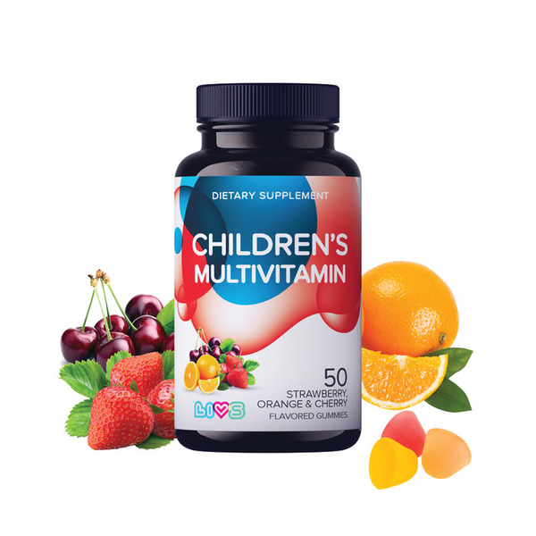 LIVS комплекс мультивитаминов для детей с 3 лет со вкусом фруктов и ягод мармеладные пастилки №50