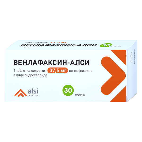 Венлафаксин таблетки 37,5мг №30
