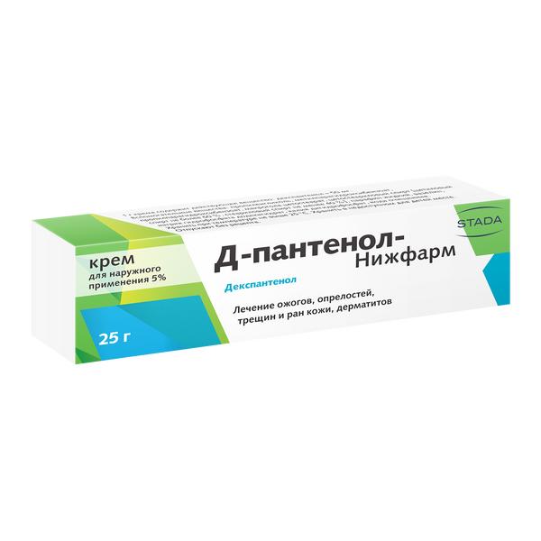 Д-пантенол-Нижфарм крем (5% туба 25г)