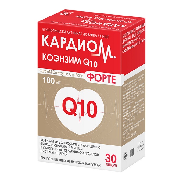 Кардиом Коэнзим Q10 Форте капс №30