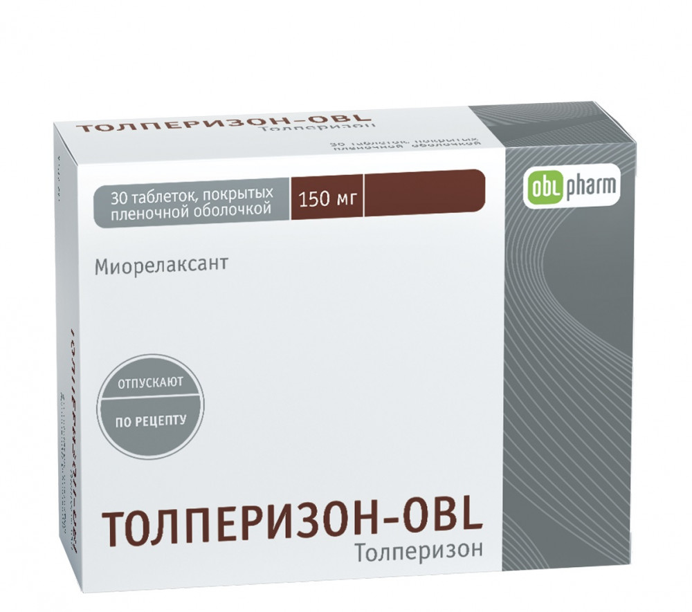Толперизон-OBL таблетки 150мг №30