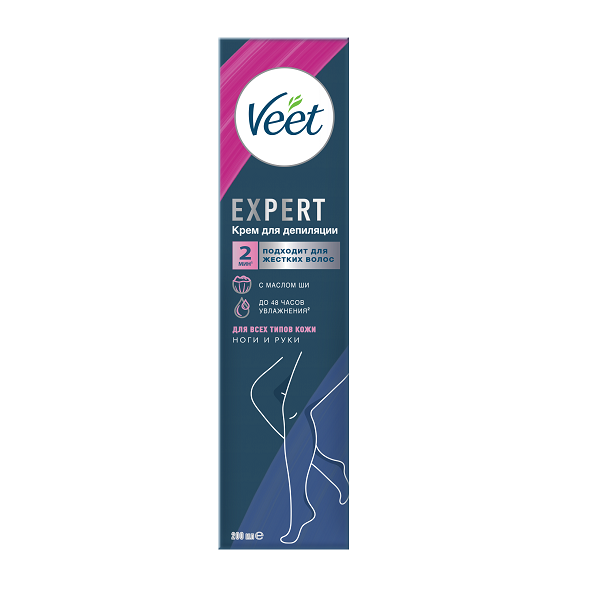 Veet крем для депиляции Expert д/рук, ног и всех типов кожи 200мл